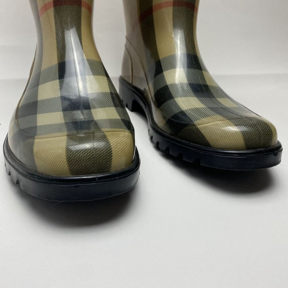 Burberry Plaid Rain Boots Size 38 - Picture 9 of 12